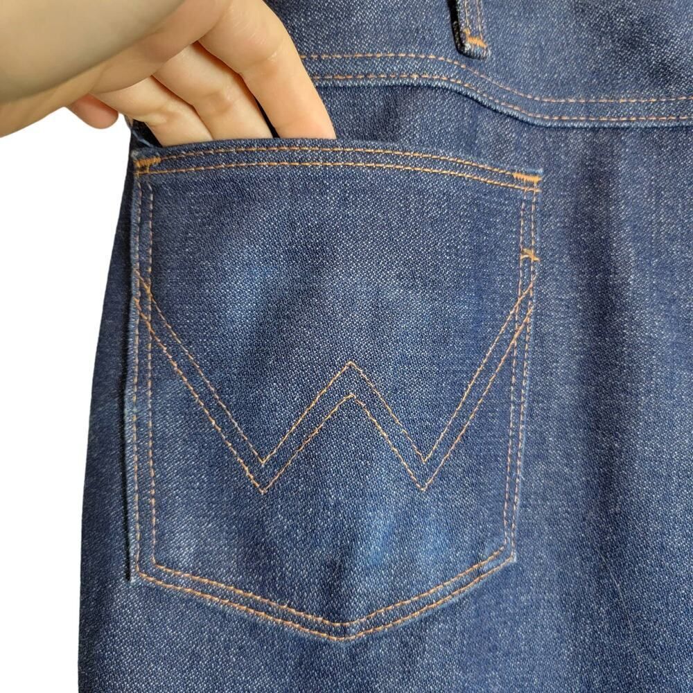 Wrangler Bootcut Jeans Blue Size 38 VTG 70S Vintage - Picture 5 of 10